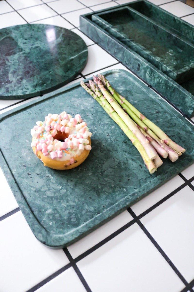 Bahne Interior Bakke, grøn marmor - 30x12 cm. - Bahne